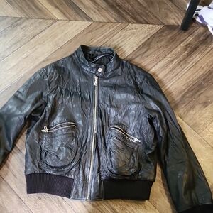 Men's Black Leather Jacket